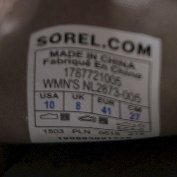 Sorel Women's Campsneak Slip-On Suede Sneakers Women’s 10 Dove Grey Comfort NEW - Picture 6 of 6